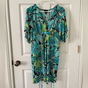 Enfocus Studio Teal & Mint Floral Dress